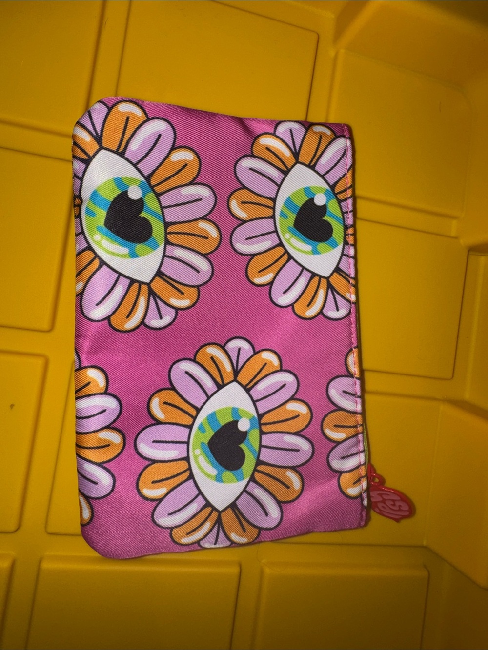 Floral Eye Zip Pouch-great for travel